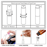 Travel Spray Decanting Kit – Deluxe (16 Pieces)