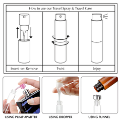 Travel Spray Decanting Kit – Deluxe (16 Pieces)