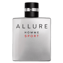 Retail ALLURE HOMME SPORT bottle shown as a retail-price reference.