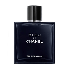 Retail BLEU DE CHANEL bottle shown as a retail-price reference.