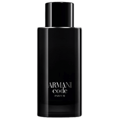 Retail Armani Code bottle shown as a retail-price reference.
