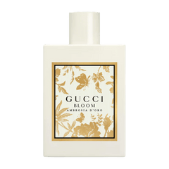 Retail Bloom Ambrosia d'Oro bottle shown as a retail-price reference.