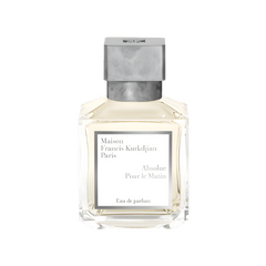 Retail Absolue Pour le Matin bottle shown as a retail-price reference.