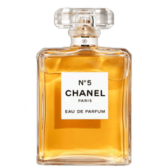 Retail N°5 bottle shown as a retail-price reference.
