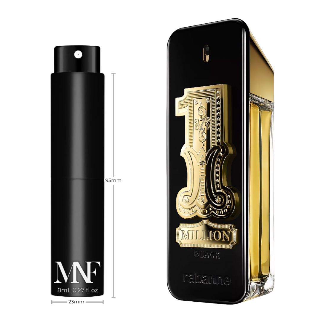 Rabanne | 1 Million Black | Eau de Parfum | 8mL Travel Spray