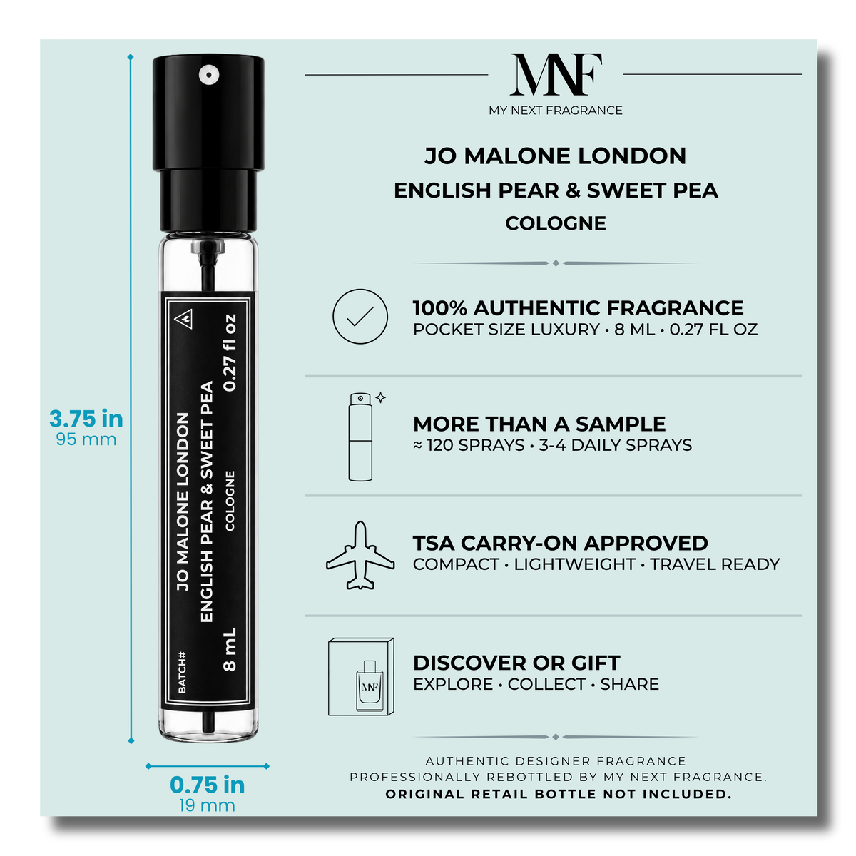 JO MALONE LONDON | English Pear & Sweet Pea | Cologne | 8mL Travel Spray