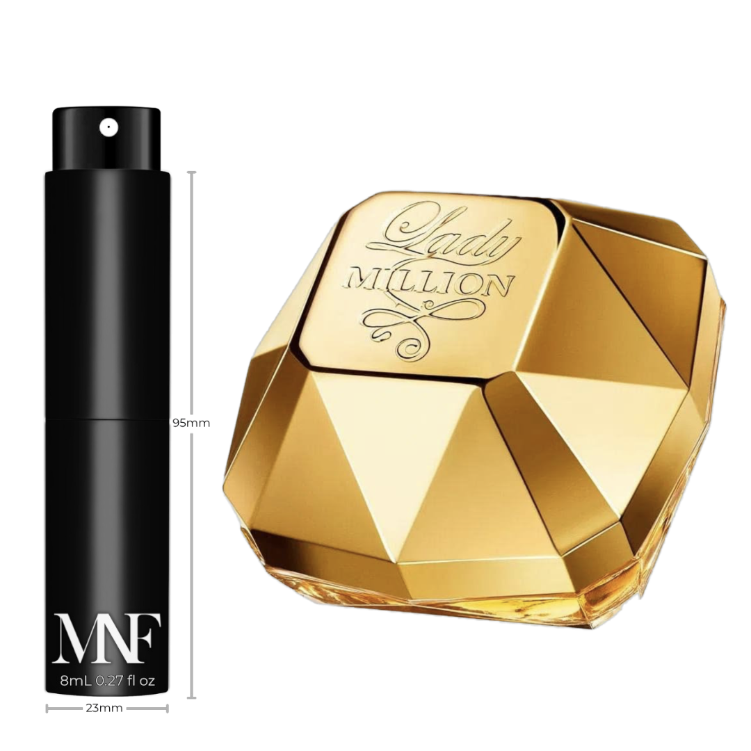 Rabanne | Lady Million | Eau de Parfum | 8mL Travel Spray