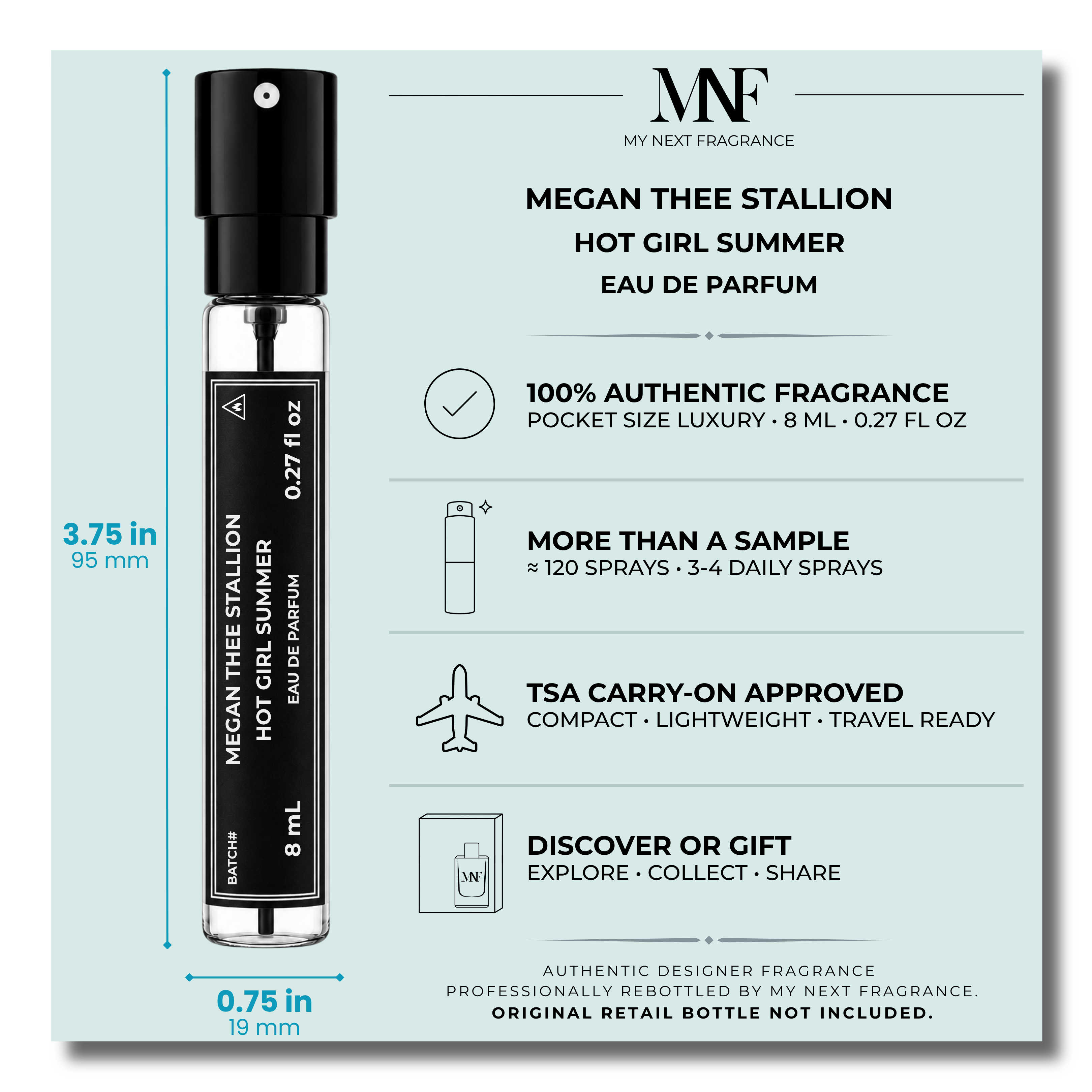 Megan Thee Stallion | Hot Girl Summer | Eau de Parfum | 8mL Travel Spray