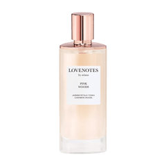 Retail LOVENOTES Pink Woods bottle shown as a retail-price reference.