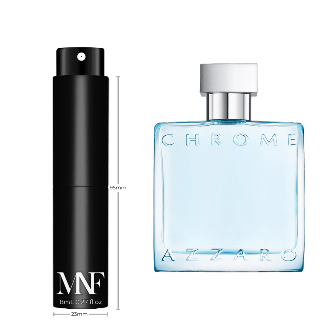 Azzaro | Chrome | Eau de Toilette | 8mL Travel Spray - Authentic Designer Fragrance | My Next Fragrance