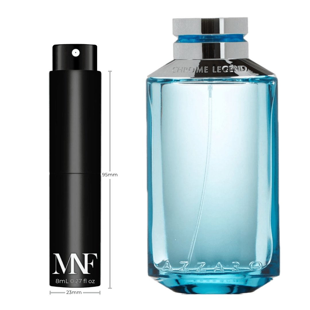Azzaro | Chrome Legend | Eau de Toilette | 8mL Travel Spray - Authentic Designer Fragrance | My Next Fragrance