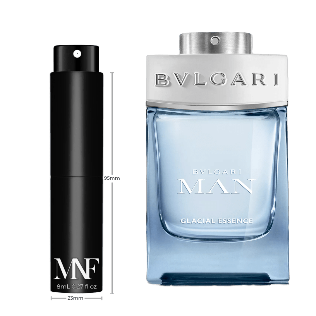 BVLGARI | Man Glacial Essence | Eau de Parfum | 8mL Travel Spray - Authentic Designer Fragrance | My Next Fragrance