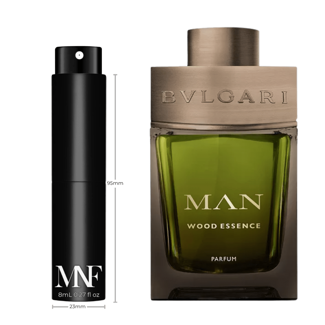 BVLGARI | Man Wood Essence | Parfum | 8mL Travel Spray - Authentic Designer Fragrance | My Next Fragrance