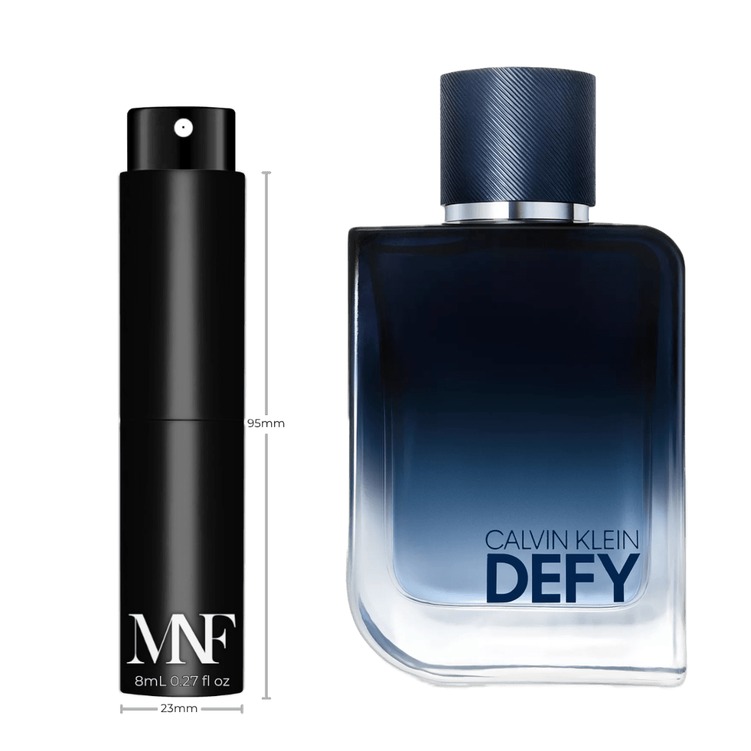 Calvin Klein | Defy | Eau de Parfum | 8mL Travel Spray - Authentic Designer Fragrance | My Next Fragrance