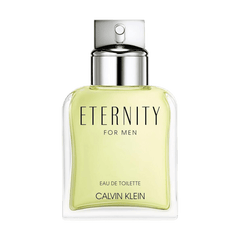 Retail Eternity for Men bottle shown as a retail-price reference.