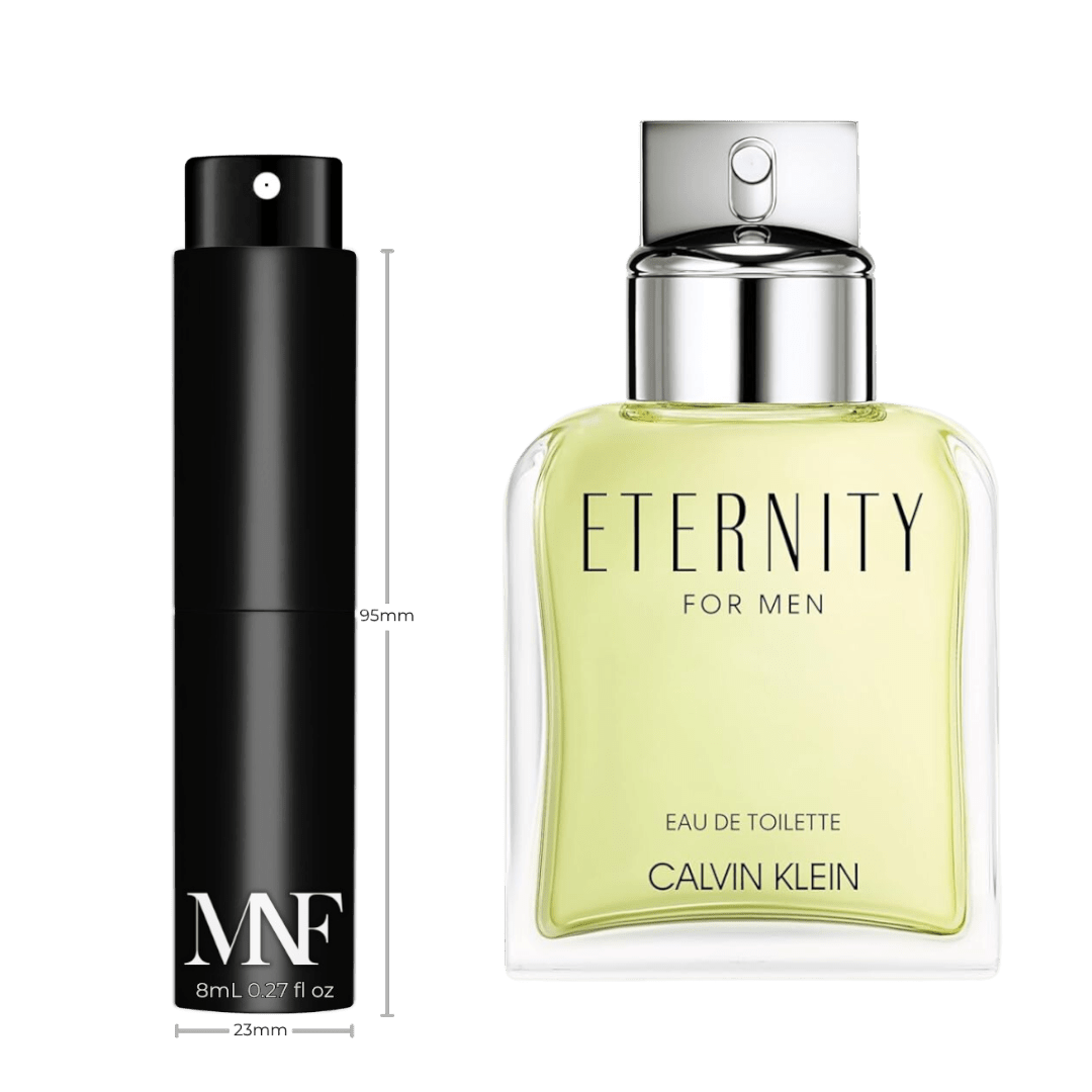 Calvin Klein | Eternity for Men | Eau de Toilette | 8mL Travel Spray - Authentic Designer Fragrance | My Next Fragrance
