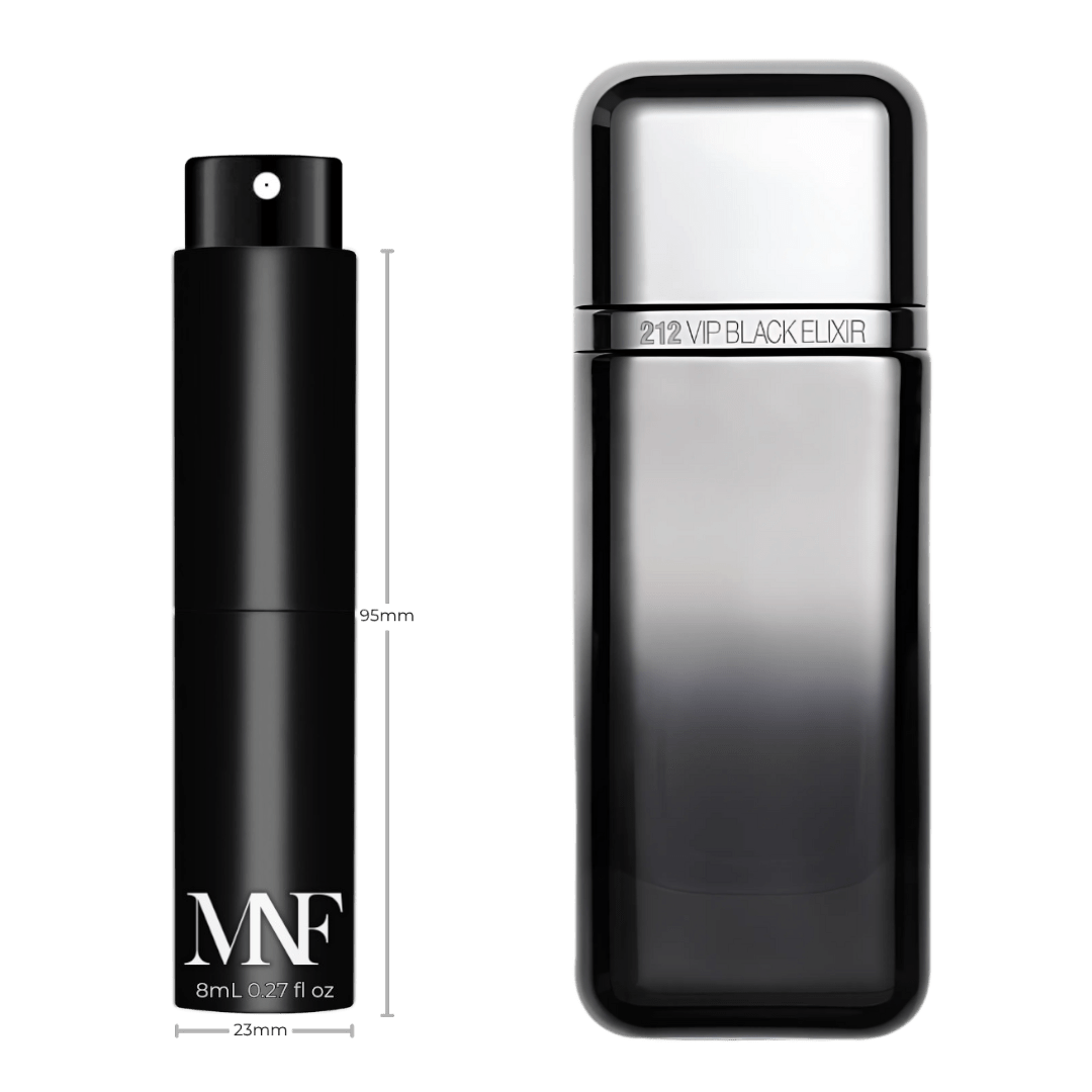 Carolina Herrera | 212 VIP Black Elixir | Eau de Parfum | 8mL Travel Spray - Authentic Designer Fragrance | My Next Fragrance