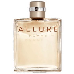 Retail ALLURE HOMME bottle shown as a retail-price reference.