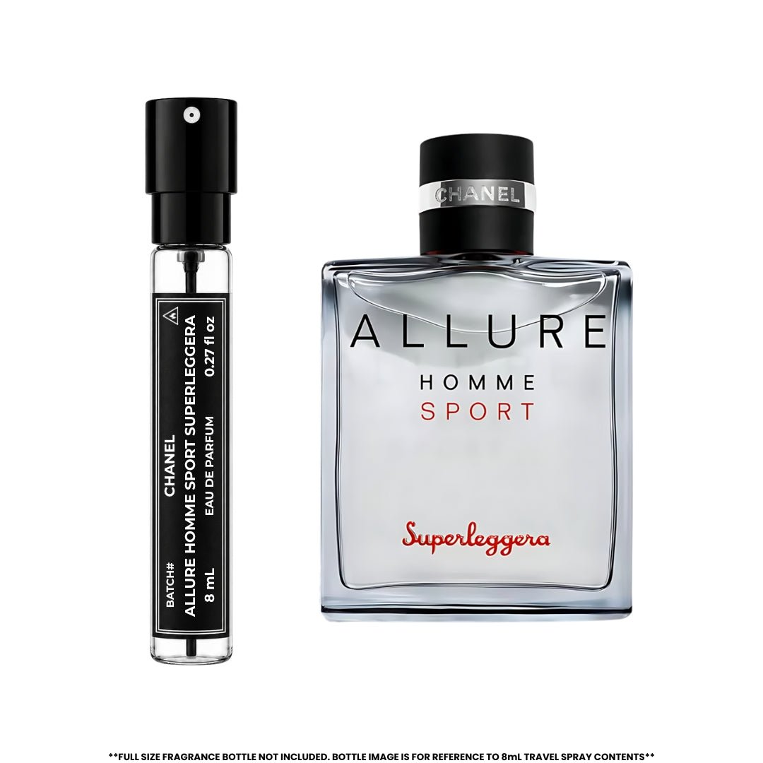 CHANEL | ALLURE HOMME SPORT SUPERLEGGERA | Eau de Parfum | 8mL Travel Spray - Authentic Designer Fragrance | My Next Fragrance