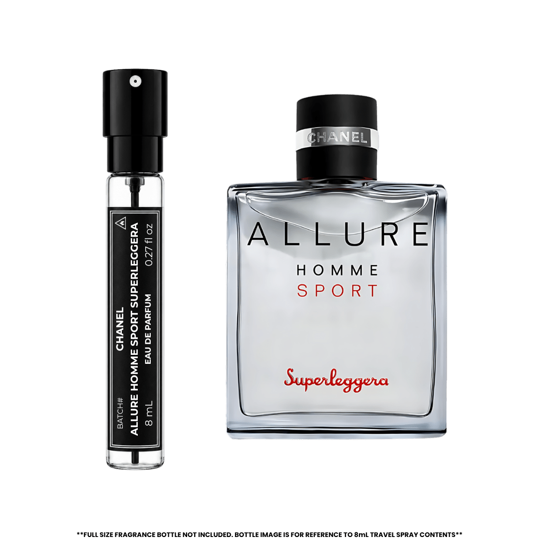 CHANEL | ALLURE HOMME SPORT SUPERLEGGERA | Eau de Parfum | 8mL Travel Spray - Authentic Designer Fragrance | My Next Fragrance