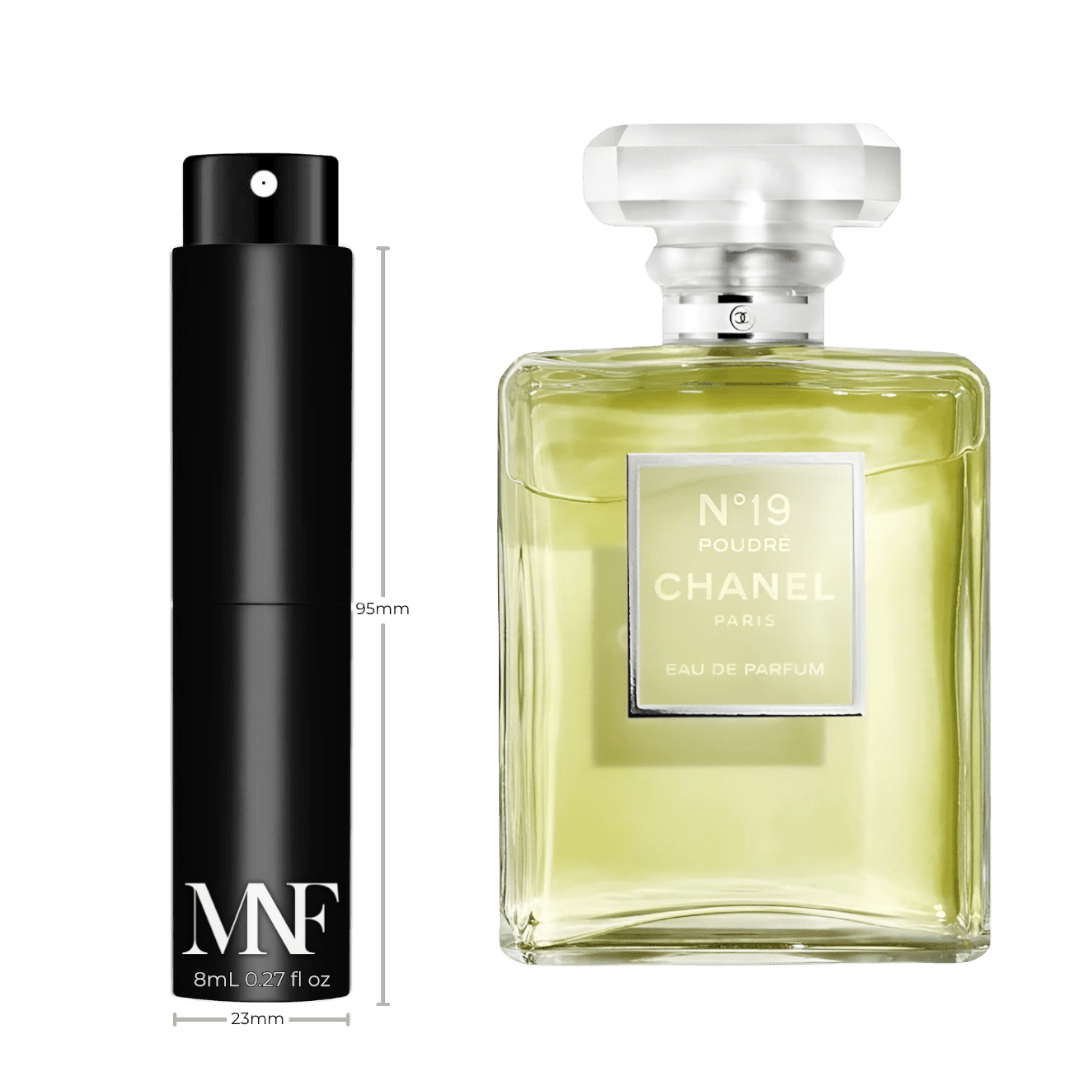 CHANEL | N°19 POUDRÉ | Eau de Parfum | 8mL Travel Spray - Authentic Designer Fragrance | My Next Fragrance
