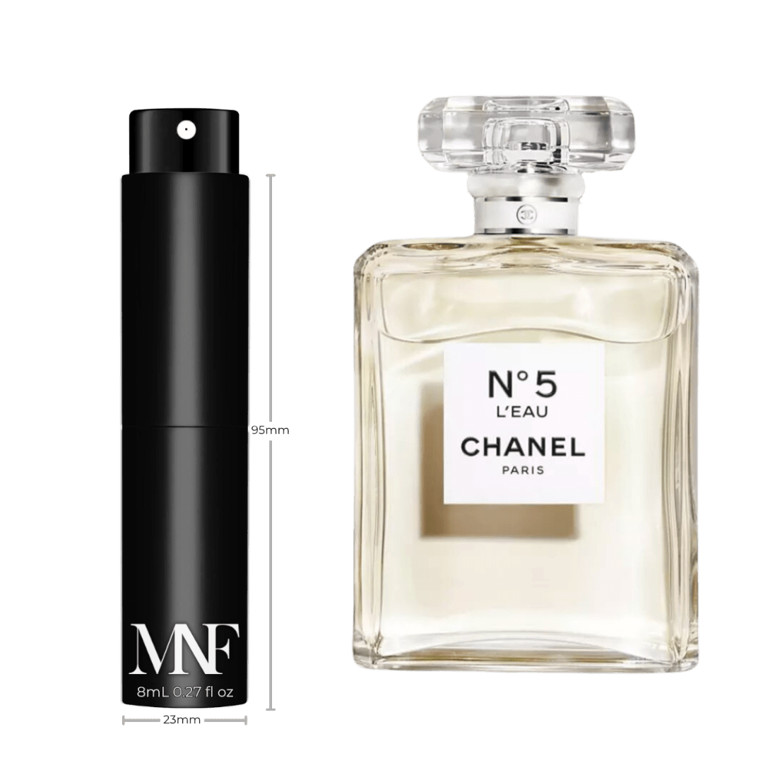 Chanel | N°5 L'eau | Eau de Toilette | 8mL Travel Spray - Authentic Designer Fragrance | My Next Fragrance