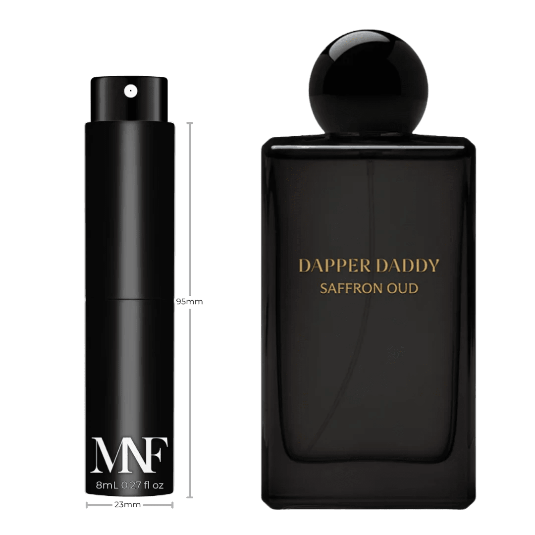 Dapper Daddy | Saffron Oud | Eau de Parfum | 8mL Travel Spray - Authentic Designer Fragrance | My Next Fragrance