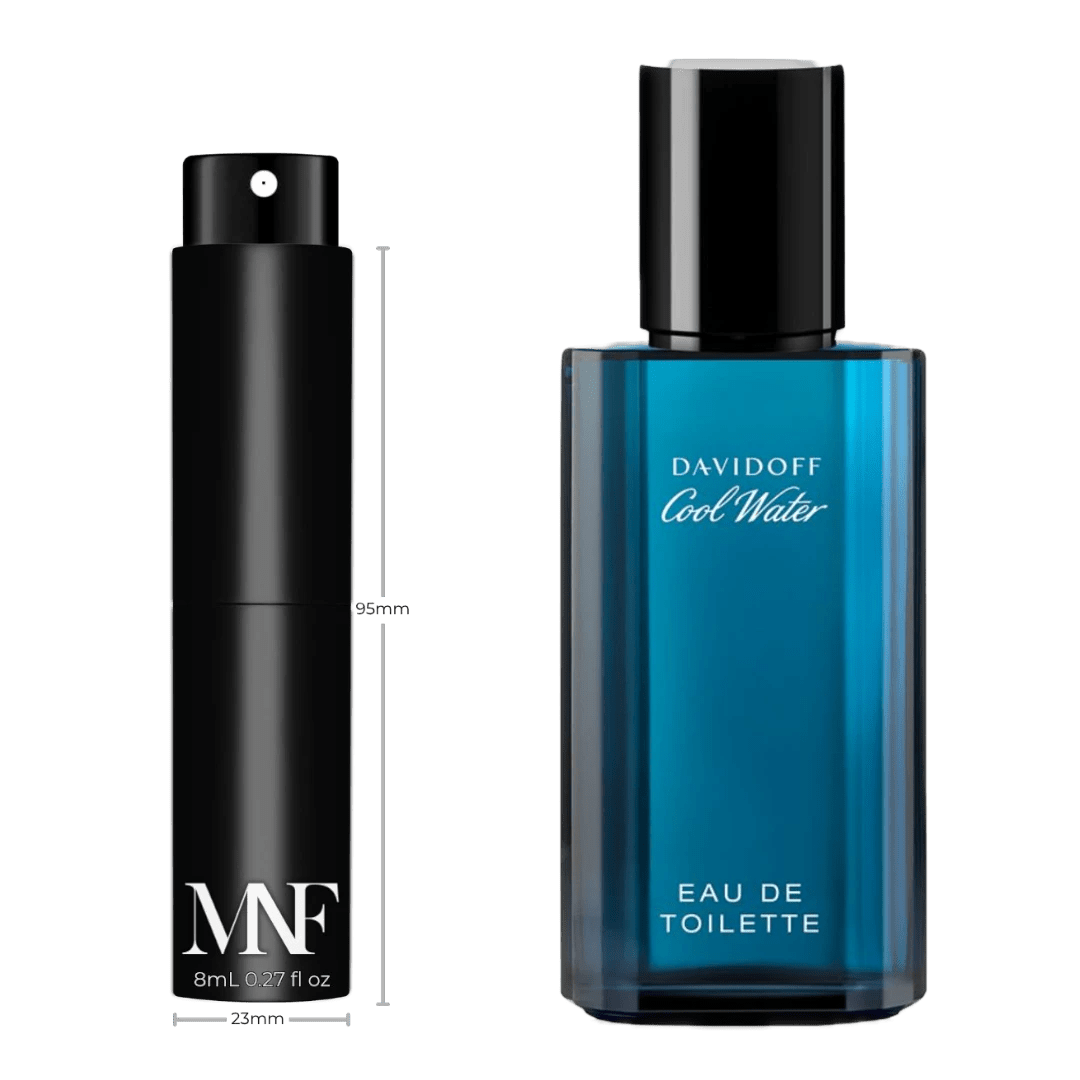 Davidoff | Cool Water | Eau de Toilette | 8mL Travel Spray - Authentic Designer Fragrance | My Next Fragrance