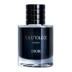 Retail Sauvage Extrait bottle shown as a retail-price reference.
