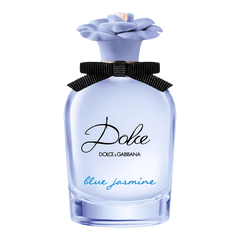 Retail Dolce Blue Jasmine bottle shown as a retail-price reference.