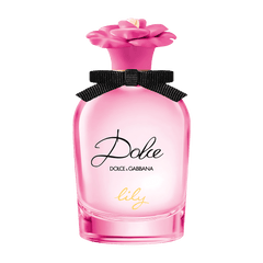 Retail Dolce Lily bottle shown as a retail-price reference.