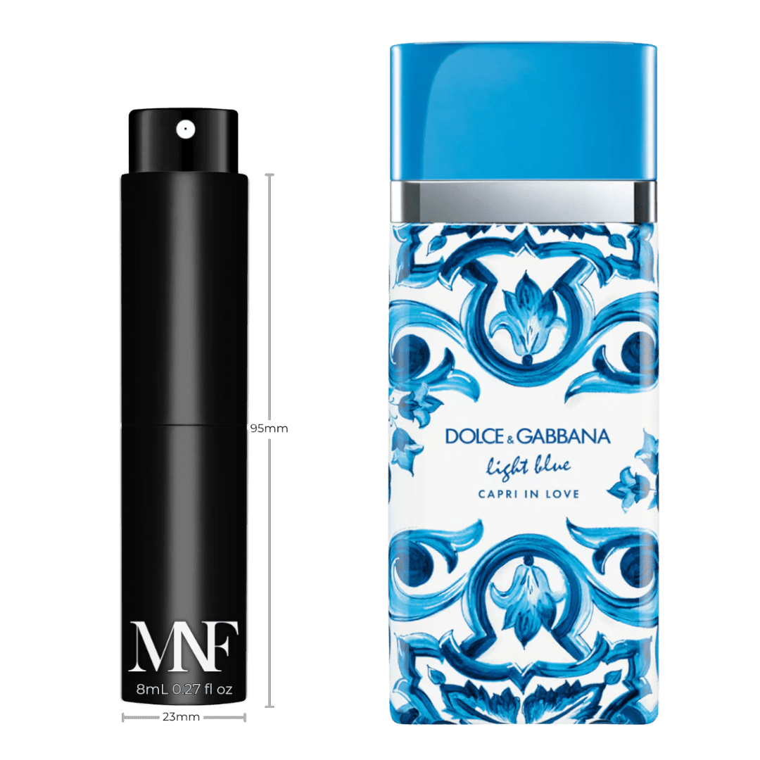 Dolce&Gabbana | Light Blue Capri In Love Pour Femme | Eau de Parfum | 8mL Travel Spray - Authentic Designer Fragrance | My Next Fragrance