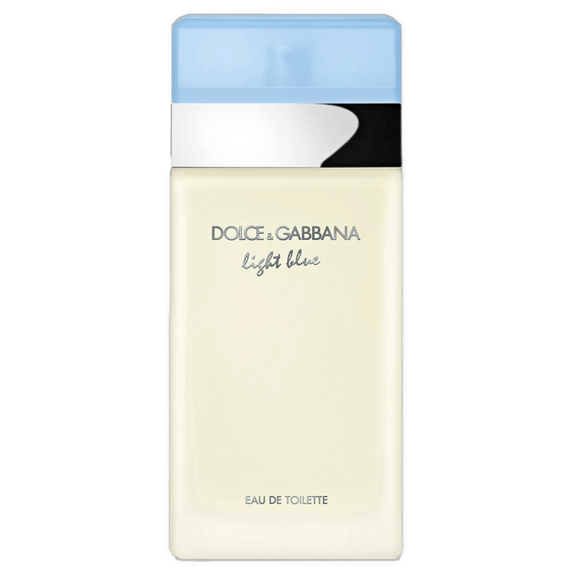 Dolce&Gabbana Light Blue Pour Femme Eau de Toilette full-size reference bottle; the listing is for an 8mL decanted travel spray.