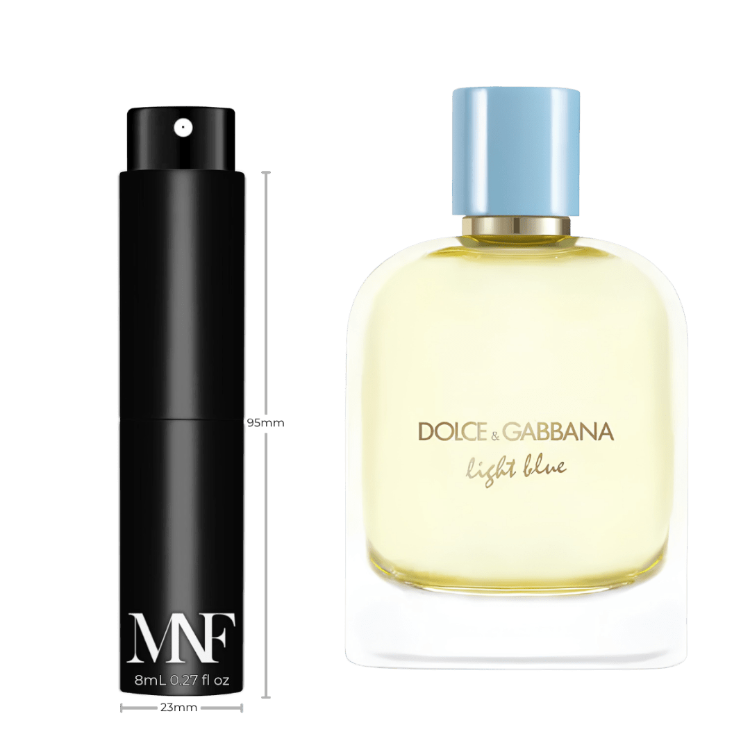 Dolce&Gabbana | Light Blue Pour Homme | Eau de Parfum | 8mL Travel Spray - Authentic Designer Fragrance | My Next Fragrance