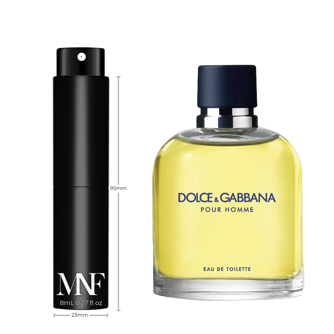Dolce&Gabbana | Pour Homme | Eau de Toilette | 8mL Travel Spray - Authentic Designer Fragrance | My Next Fragrance