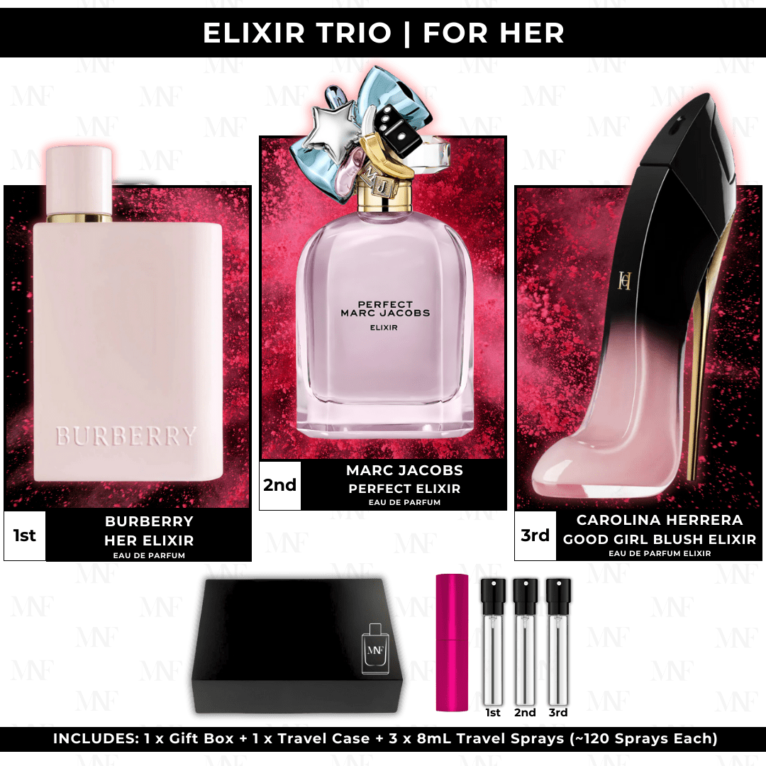 Elixir Trio | Gift Box Set | For Her - Authentic Designer Fragrance | My Next Fragrance