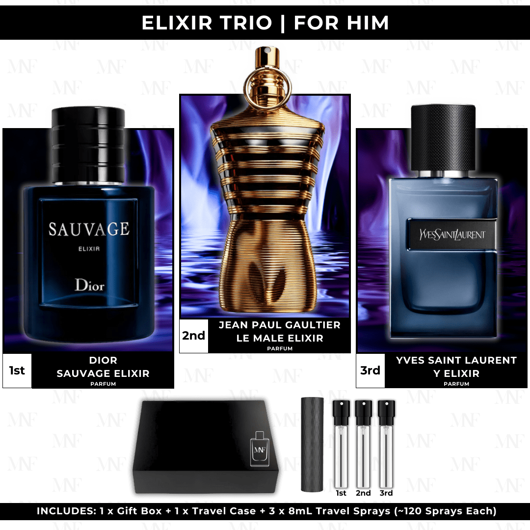Elixir Trio | Gift Box Set | For Him (1) - Authentic Designer Fragrance | My Next Fragrance