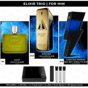 Elixir Trio | Gift Box Set | For Him (2) - Authentic Designer Fragrance | My Next Fragrance