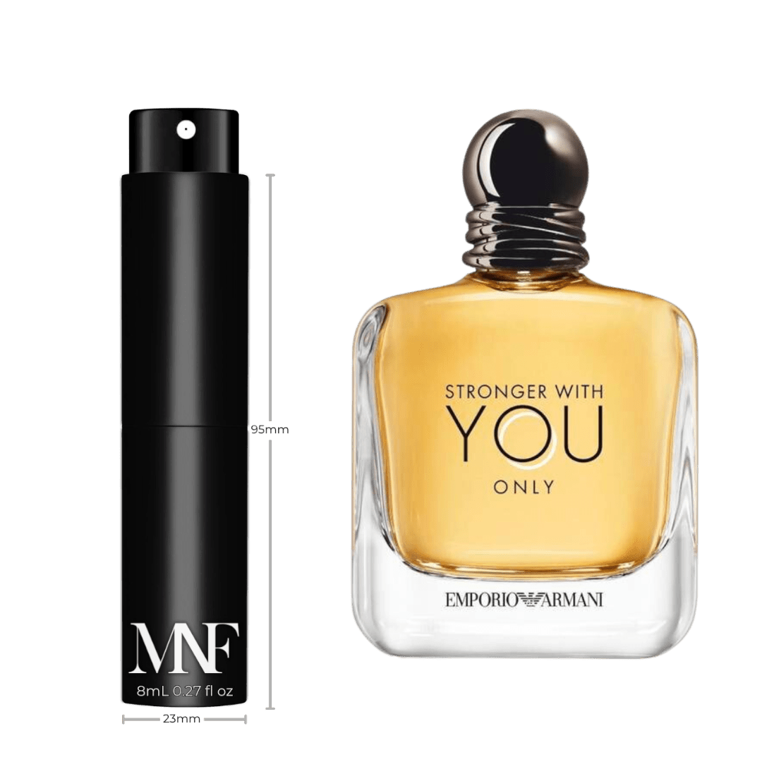 Emporio Armani | Stronger With You Only | Eau de Toilette | 8mL Travel Spray - Authentic Designer Fragrance | My Next Fragrance