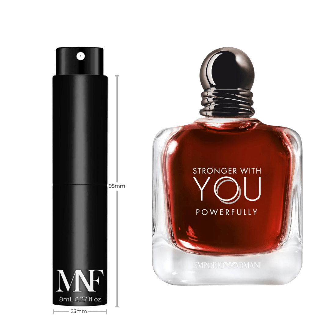Emporio Armani | Stronger With You Powerfully | Eau de Parfum | 8mL Travel Spray - Authentic Designer Fragrance | My Next Fragrance