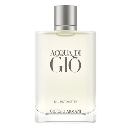 Giorgio Armani Acqua di Giò Eau de Toilette full-size reference bottle; the listing is for an 8mL decanted travel spray.