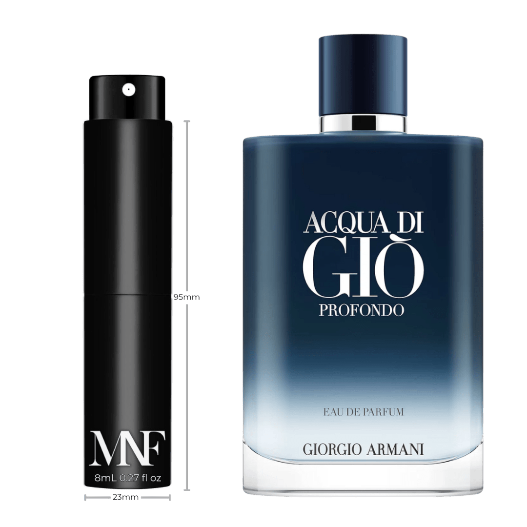 Giorgio Armani | Acqua di Giò Profondo | Eau de Parfum | 8mL Travel Spray - Authentic Designer Fragrance | My Next Fragrance