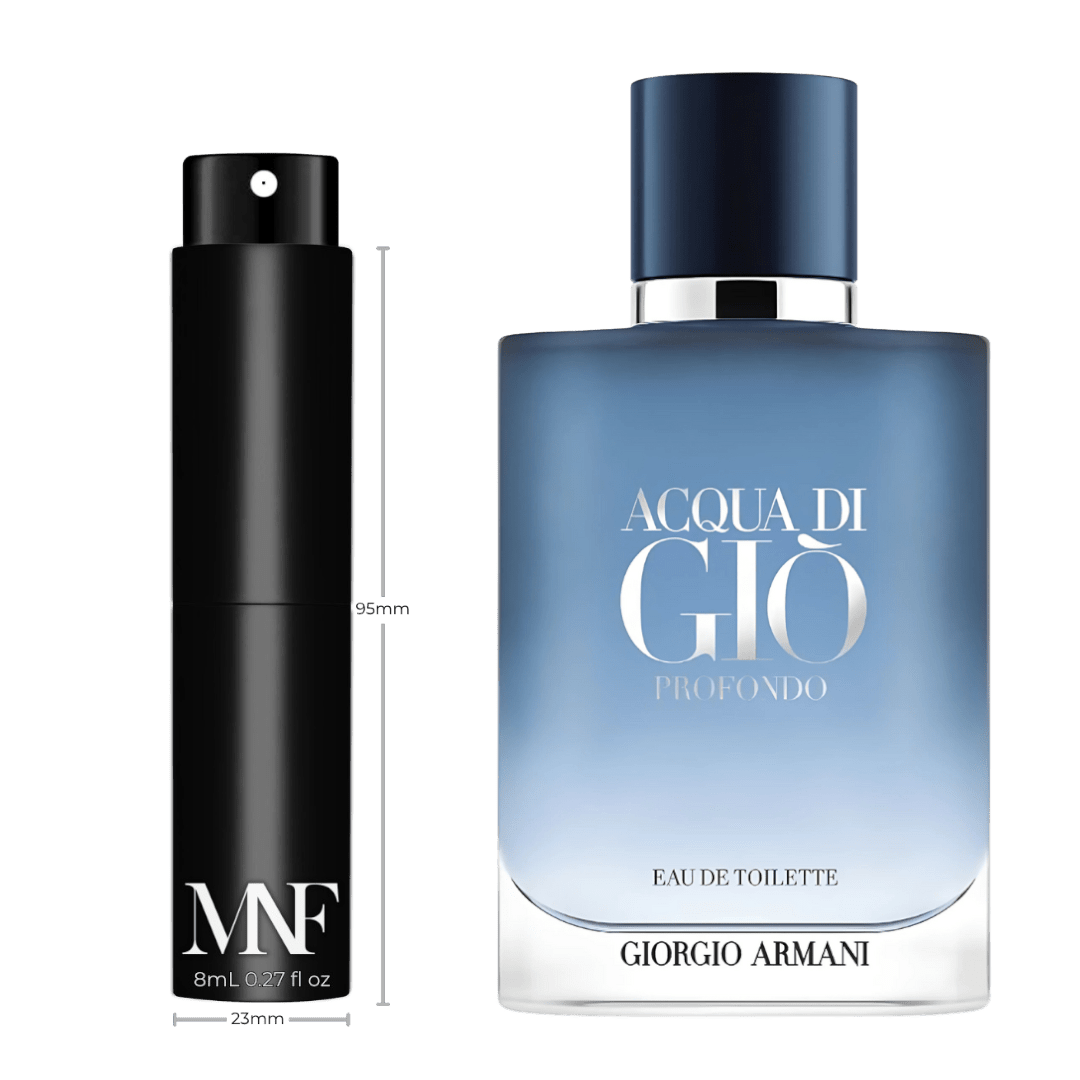 Giorgio Armani | Acqua Di Gio Profondo | Eau de Toilette | 8mL Travel Spray - Authentic Designer Fragrance | My Next Fragrance