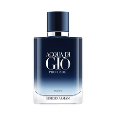 Retail Acqua di Giò Profondo bottle shown as a retail-price reference.