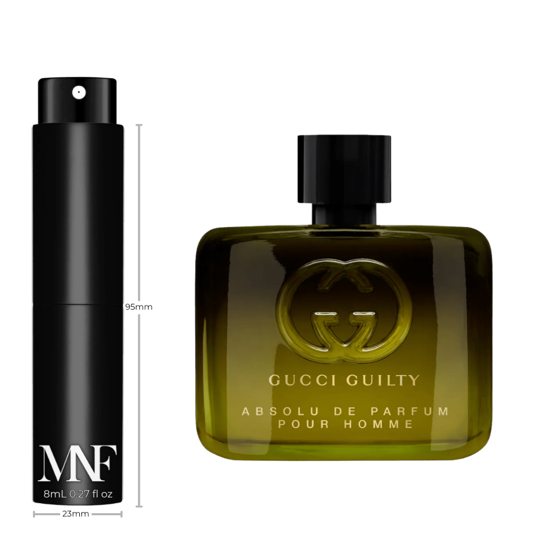 Gucci | Guilty Absolu Pour Homme | Parfum | 8mL Travel Spray - Authentic Designer Fragrance | My Next Fragrance