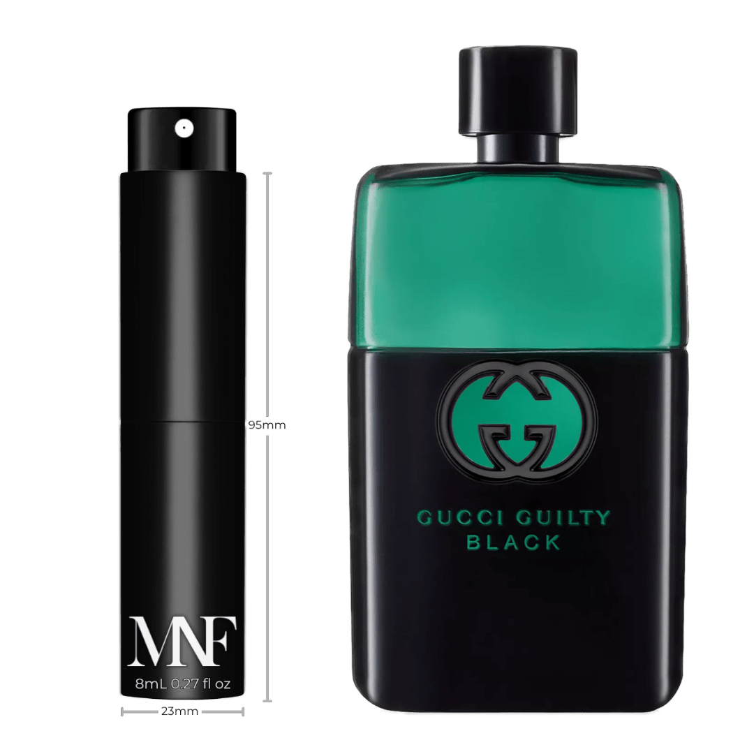 Gucci | Guilty Black | Eau de Toilette | 8mL Travel Spray - Authentic Designer Fragrance | My Next Fragrance