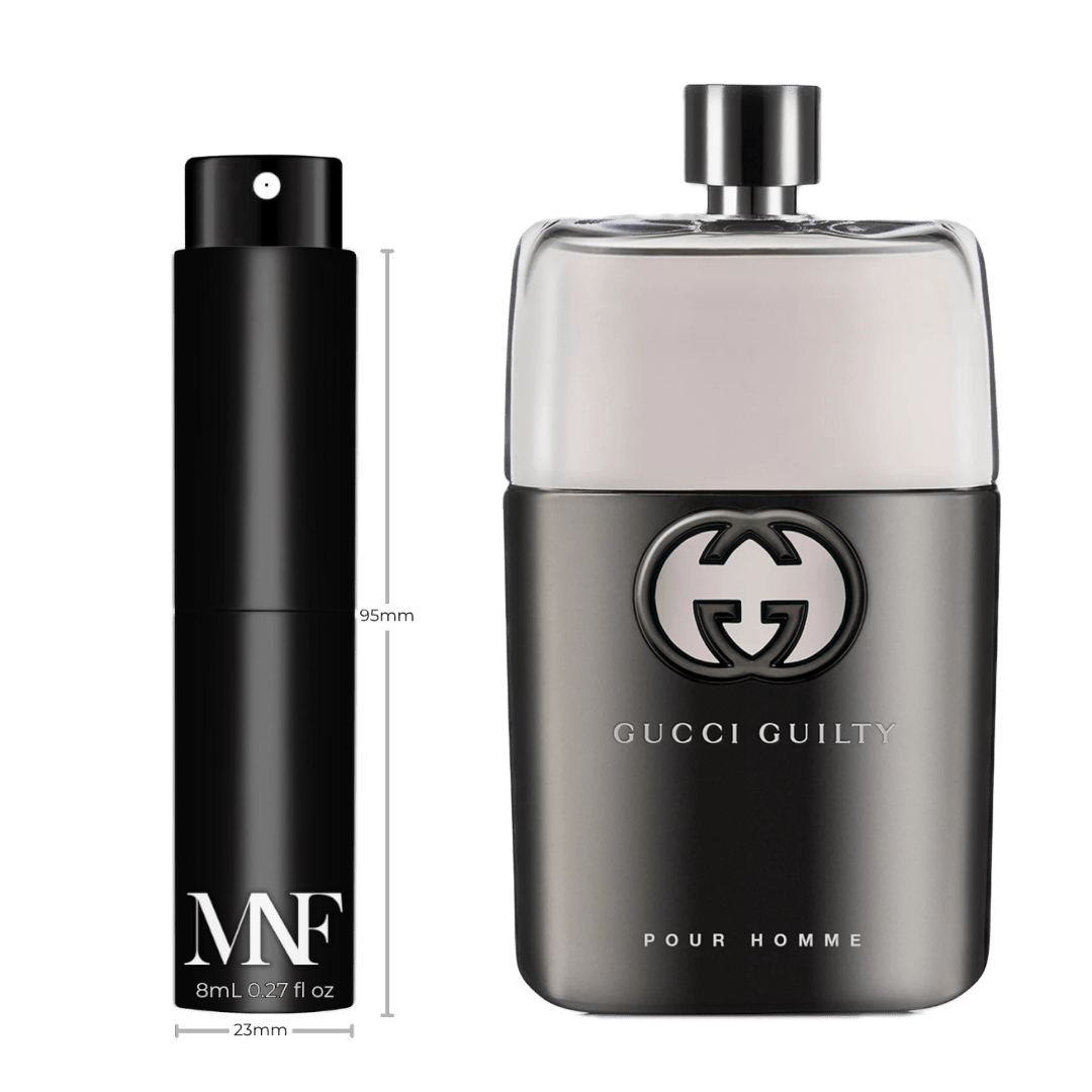 Gucci | Guilty Pour Homme | Eau de Toilette | 8mL Travel Spray - Authentic Designer Fragrance | My Next Fragrance