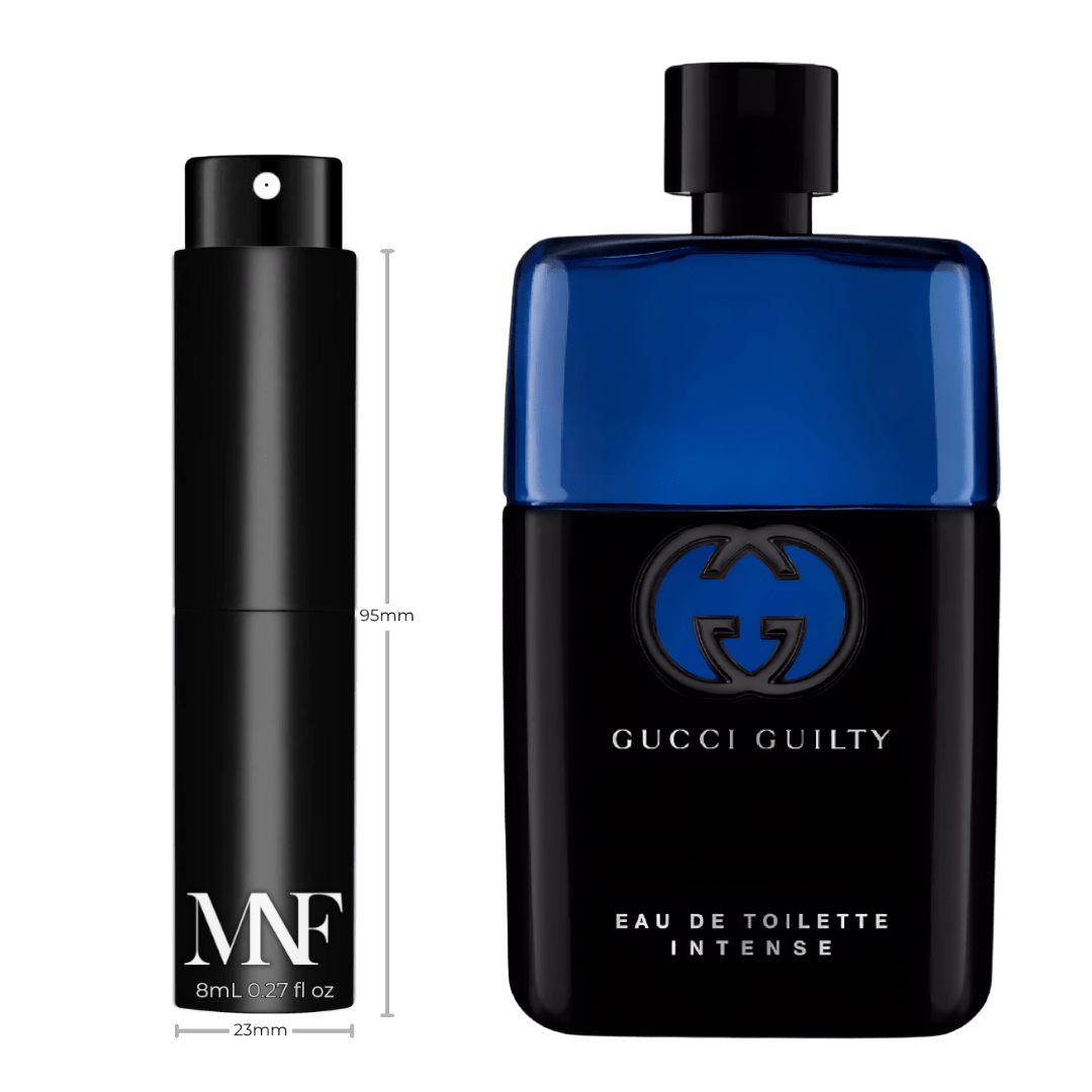 Gucci | Guilty Pour Homme Intense | Eau de Toilette Intense | 8mL Travel Spray - Authentic Designer Fragrance | My Next Fragrance