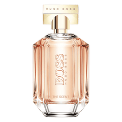 Retail BOSS The Scent For Her bottle shown as a retail-price reference.