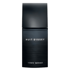Retail Nuit d'Issey bottle shown as a retail-price reference.
